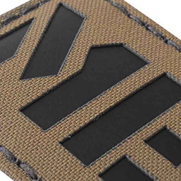 Tactical Freaky Airsoft Morale Patch 5 Coyote Brown Tan Infrared MED Medical EMS 3.5x2 Tactical Morale Hook-and-Loop Patch