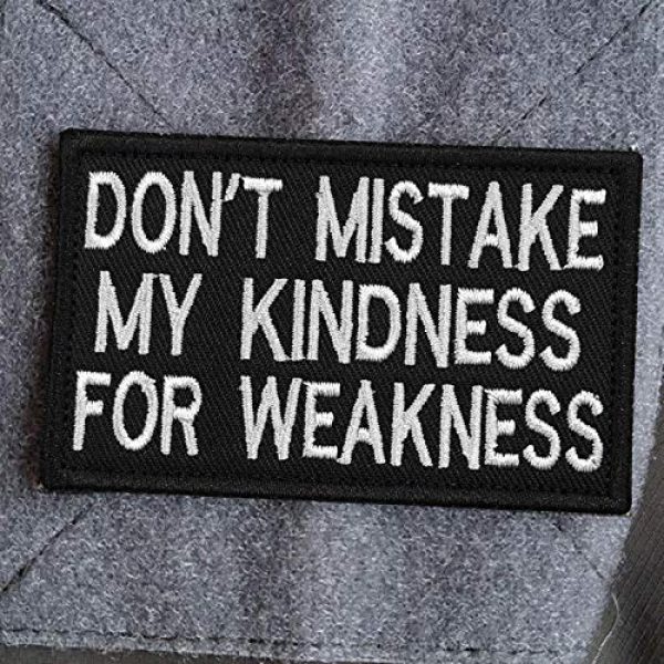 Morton Home Airsoft Morale Patch 5 Morton Home Don't Mistake My Kindness for Weakness Tactical Military Morale Patch - 3.15"x2"