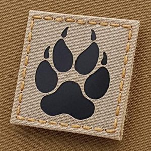 Tactical Freaky Airsoft Morale Patch 1 IR K9 Dog Handler Pawk-9 2x2 Desert Sand Tan Tactical Morale Touch Fastener Patch