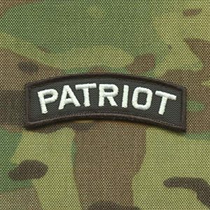 LEGEEON Airsoft Morale Patch 1 LEGEEON Patriot Shoulder Tab Army ISAF Morale Tactical Hook&Loop Patch