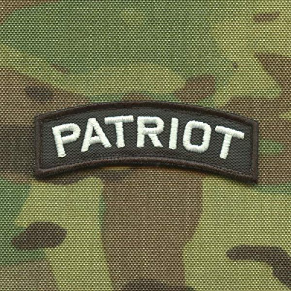 LEGEEON Airsoft Morale Patch 1 LEGEEON Patriot Shoulder Tab Army ISAF Morale Tactical Hook&Loop Patch
