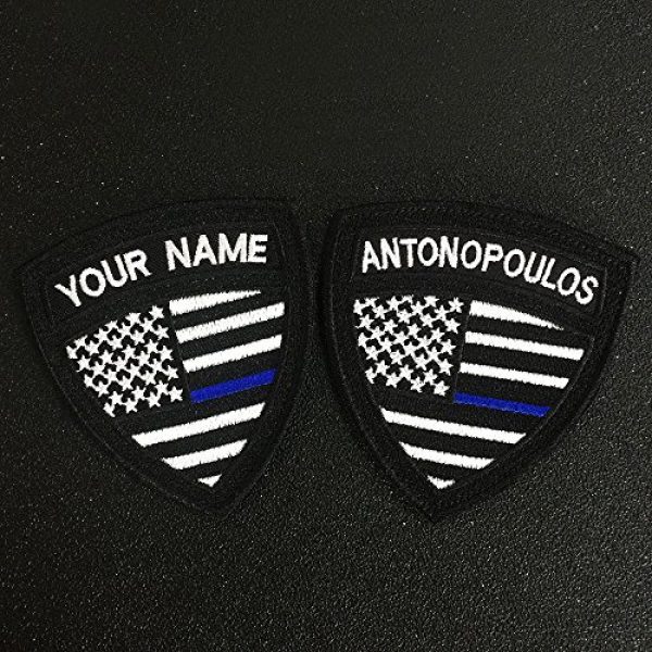 Graceful life Airsoft Morale Patch 3 Custom US Military Name Patch, Custom Embroidery Name Patches 2 PCS, Personalized Tactical Military Patches, Number Tag with Hook and Loop for Clothing Backpacks Caps Hats Jackets(2)