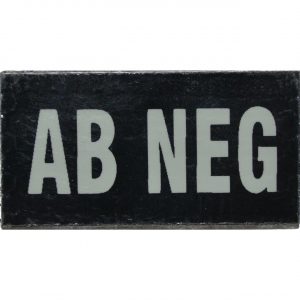 Tactical Gear Junkie Airsoft Morale Patch 1 Infrared (IR) Blood Type 1x2in Morale Patch - Choice of Type (A NEG)