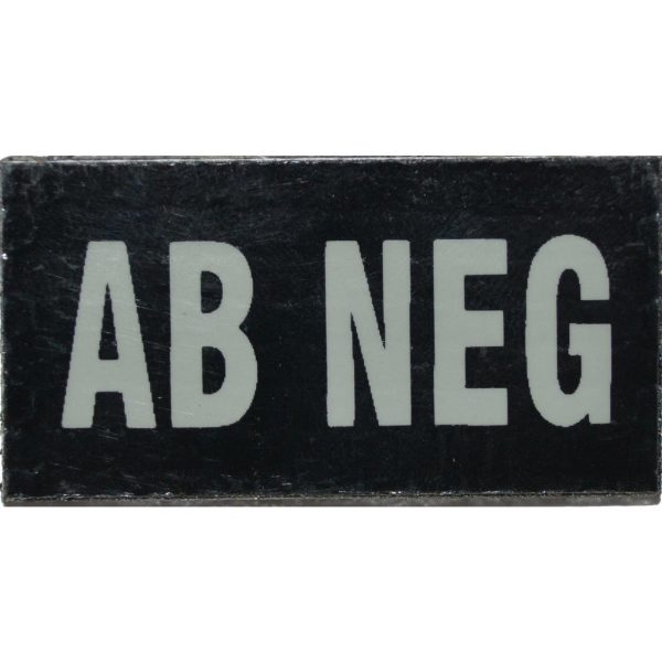 Tactical Gear Junkie Airsoft Morale Patch 1 Infrared (IR) Blood Type 1x2in Morale Patch - Choice of Type (A NEG)