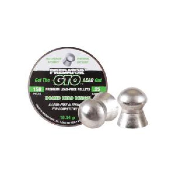 Predator International Pellets and BBs 1 Predator GTO Lead-Free .25 Cal, 16.54 gr - 150 ct 0.25