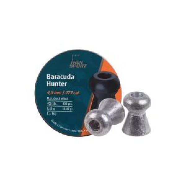 Haendler & Natermann Pellets and BBs 1 H&N Baracuda Hunter .177 Cal, 10.34 gr - 400 ct 0.177