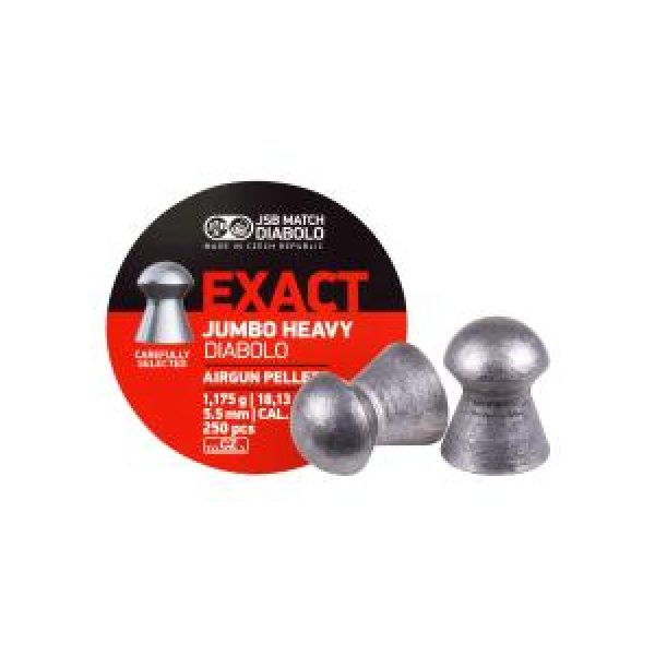 Jsb Pellets and BBs 1 JSB Diabolo Exact Jumbo Heavy .22 Cal, 18.13 gr - 250 ct 0.22