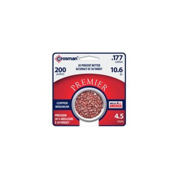 Crosman Pellets and BBs 1 Crosman Premier Copper Magnum .177 Cal, 10.6 gr - 200 ct 0.177