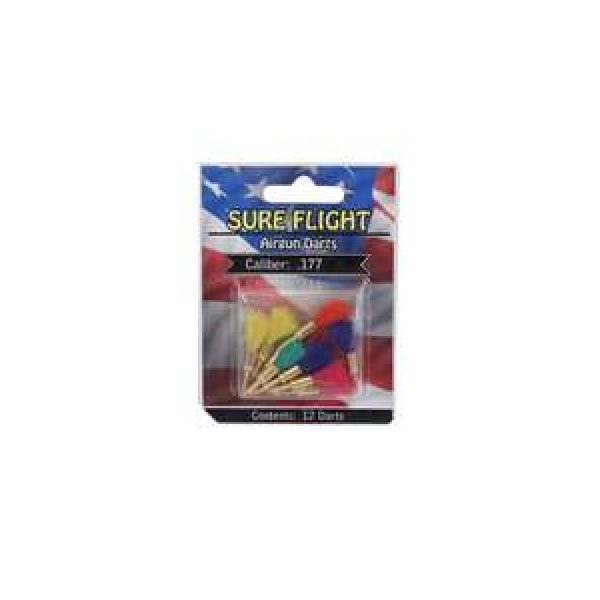Golden Eagle Pellets and BBs 1 Sure Flight Airgun Darts, 12 pack 0.177