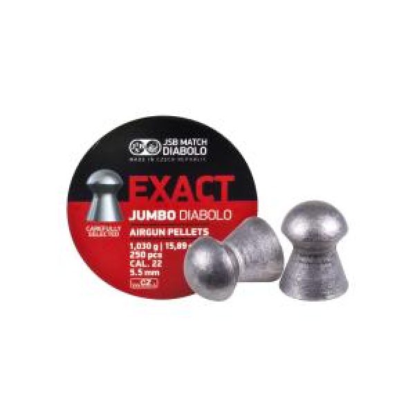 Jsb Pellets and BBs 1 JSB Diabolo Exact Jumbo .22 Cal , 15.89 gr - 250 ct 0.22