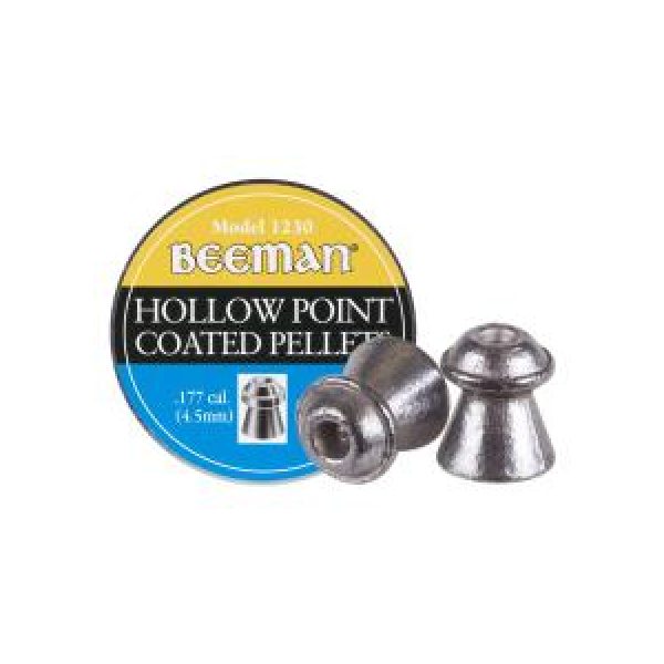 Beeman Pellets and BBs 1 Beeman Hollow Point Coated .177 Cal, 7.2 gr - 500 ct 0.177