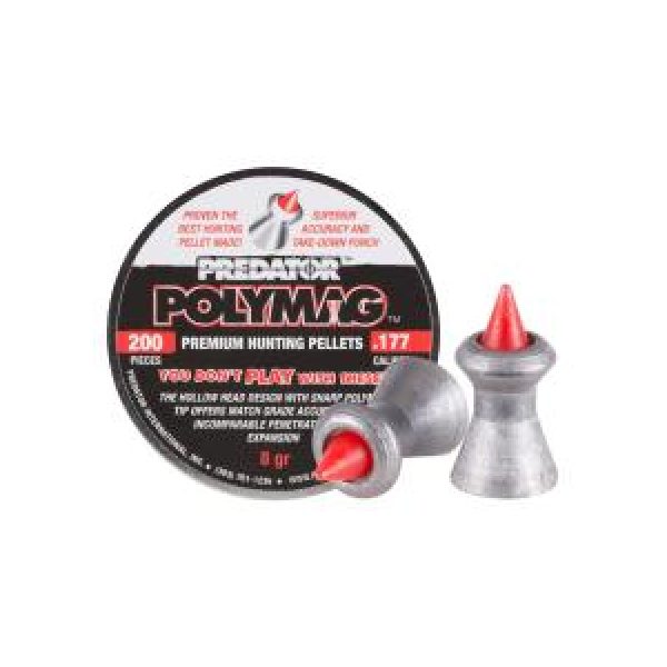 Predator International Pellets and BBs 1 Predator Polymag .177 Cal, 8.0 gr - 200 ct 0.177
