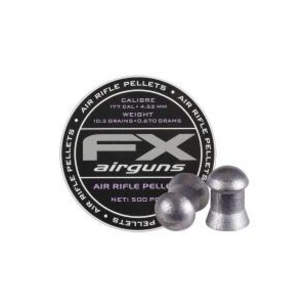 Fx Airguns Pellets and BBs 1 FX Air Rifle Pellets .177 Cal, 10.3 Grains, Domed, 500ct., 4.52mm 0.177