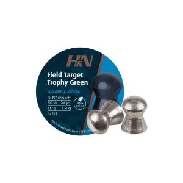 Haendler & Natermann Pellets and BBs 1 H&N Field Target Trophy Green .22 Cal, 9.56 gr - 200 ct 0.22