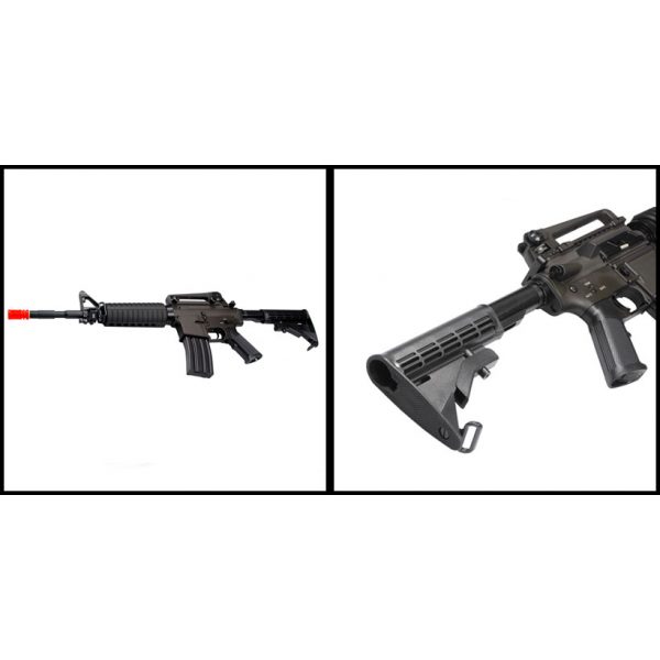 See Airsoft Rifle 2 Electric TSD Tactical Gen II SR4 Rifle FPS-450 Full Metal, Collapsible Stock Airsoft Gun