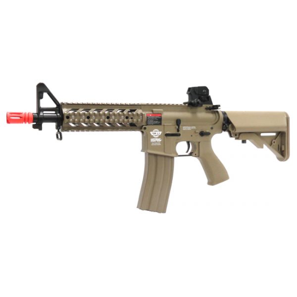 See Airsoft Rifle 1 G&G Combat Machine M16 Raider Desert Tan Rifle FPS-420 Electric Airsoft Gun