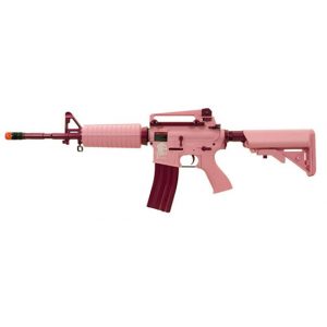 See Airsoft Rifle 1 G&G Femme Fatale 16 Carbine Rifle Pink Edition FPS-415 Electric Airsoft Gun