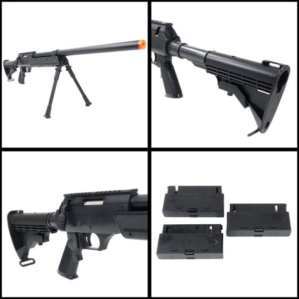 See Airsoft Rifle 2 Spring Echo1 A.S.R Bolt Action Sniper Rifle FPS-550 Airsoft Gun