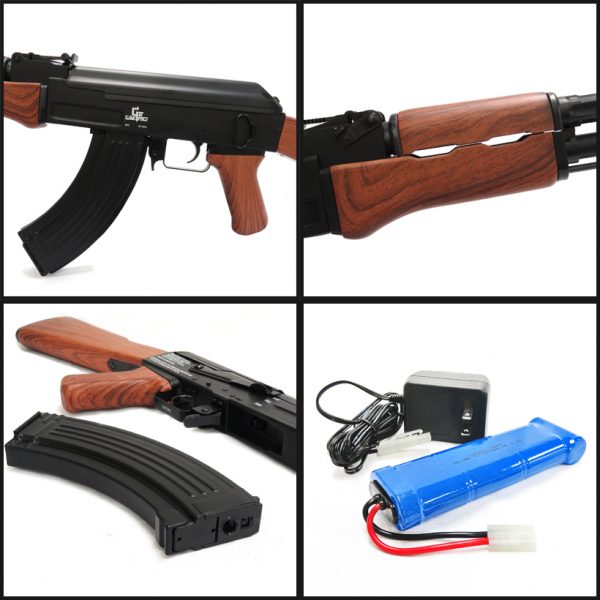 See Airsoft Rifle 2 Game Face Electric GF47 Assault Rifle FPS-420 Full Stock Airsoft Gun