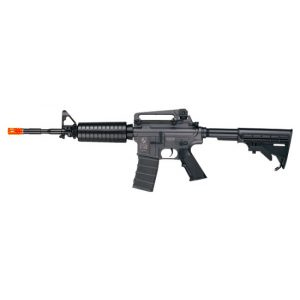 See Airsoft Rifle 1 ICS Electric M4A1 Assault Rifle FPS-425 Collapsible Stock, Double Magazines Airsoft Gun