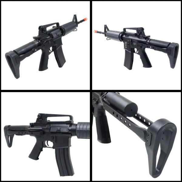 See Airsoft Rifle 2 ICS M16 Tactical Assault Rifle FPS-450 Electric Airsoft Gun
