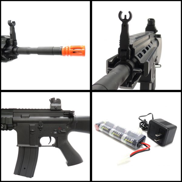 See Airsoft Rifle 2 Jing Gong AEG Electric Full Stock FPS-390 HK416 Airsoft Gun