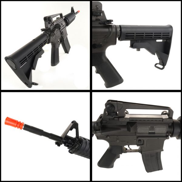 See Airsoft Rifle 2 King Arms Colt M4A1 Full Metal FPS-450 AEG Electric Airsoft Rifle