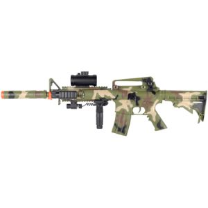 See Airsoft Rifle 1 M16 M83A2 Assault Rifle Camo FPS-200 Electric Airsoft Gun