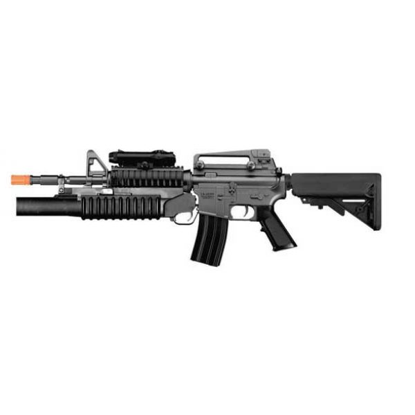 See Airsoft Rifle 1 M4 3181 AEG FPS-300 Electric Airsoft Rifle, M203 Spring Grenade Launcher