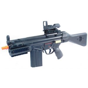 See Airsoft Rifle 1 Refurbished AEG Electric CYMA MP5 Sub Machine Gun FPS-330, Red Dot Airsoft Gun