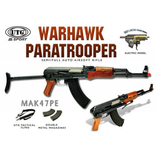 See Airsoft Rifle 1 Refurbished Electric AccuShot UTG Tactical Warhawk AK 47 FPS-280 Airsoft Gun