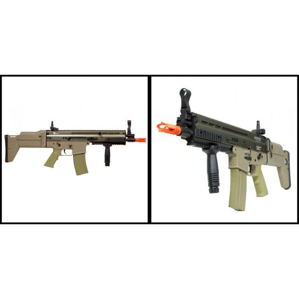 See Airsoft Rifle 2 Refurbished Electric Echo1 Advanced Squad Carbine Tan Rifle FPS-500 Airsoft Gun