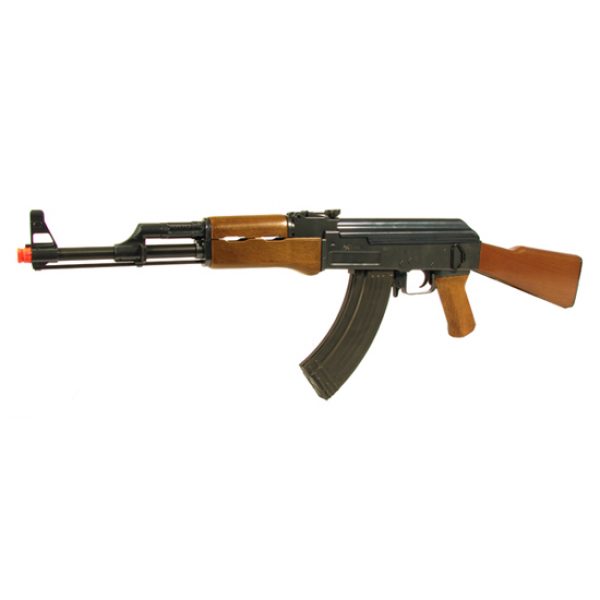 See Airsoft Rifle 1 Refurbished Electric Jing Gong AK-47 Assault Rifle Wood FPS-450 Airsoft Gun