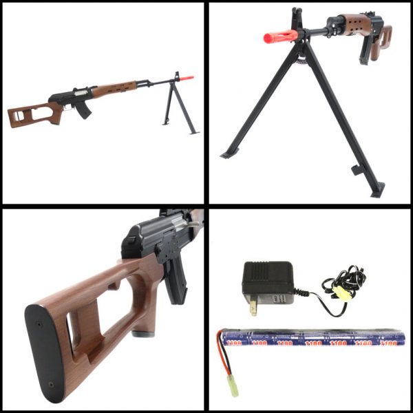 See Airsoft Rifle 2 Refurbished Electric Jing Gong AK-47-03 SVD Dragunov Sniper Rifle FPS-475 Airsoft Gun