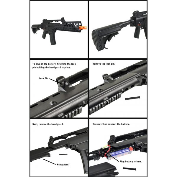See Airsoft Rifle 2 Refurbished Electric Jing Gong MK36K Tactical Rifle FPS-480 Airsoft Gun