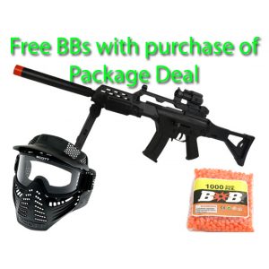 See Airsoft Rifle 1 Spring JP 957D Sniper Rifle FPS-220 Airsoft Gun Package Deal (Mask and BBs)