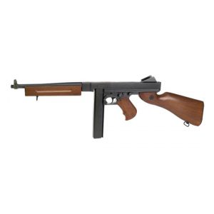 See Airsoft Rifle 1 Refurbished Electric Thompson M1A1 Military Rifle FPS-466 Full Metal, Adjustable Rear Sight Airsoft Gun
