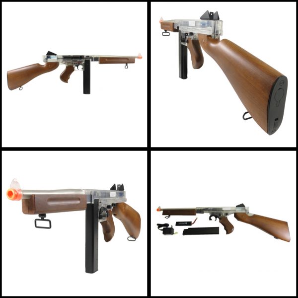 See Airsoft Rifle 2 Refurbished Electric Thompson M1A1 Rifle FPS-328 Airsoft Gun