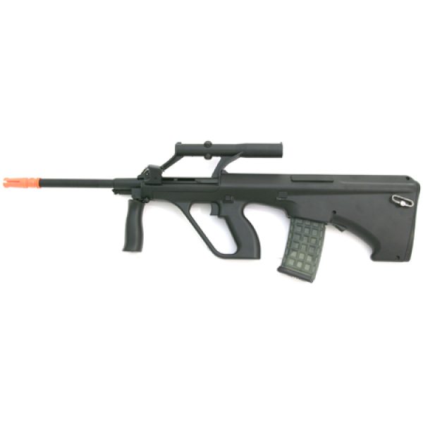 See Airsoft Rifle 1 Refurbished Electric YM8 Steyr AUG Assault Rifle FPS-300 Sight, Quick Loader, Safety Glasses Airsoft Gun