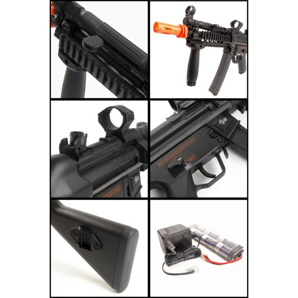 See Airsoft Rifle 2 Refurbished Jing Gong Full Metal Tactical Scope Mount MP5 Submachine Gun FPS-400 Airsoft Gun