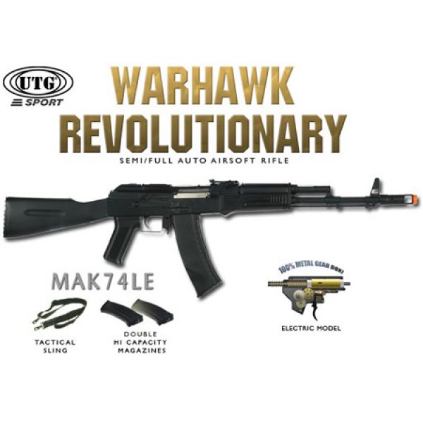 See Airsoft Rifle 1 Refurbished UTG Warhawk AK47 Assault Rifle 300 Rnd FPS 320 AEG Electric Airsoft Gun