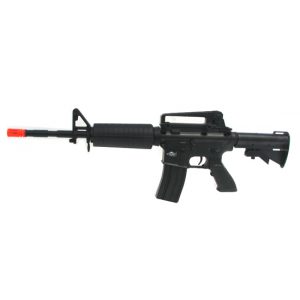 See Airsoft Rifle 1 Spring And Electric Stunt Police Black Body M4 FPS-300 Airsoft Gun