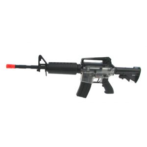 See Airsoft Rifle 1 Spring And Electric Stunt Police Clear Body M4 FPS-300 Airsoft Gun