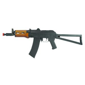 See Airsoft Rifle 1 TSD Armory USA Full Metal AK74U Rifle FPS-425 Real Wood, Full Stock, Spare Mag Airsoft Gun