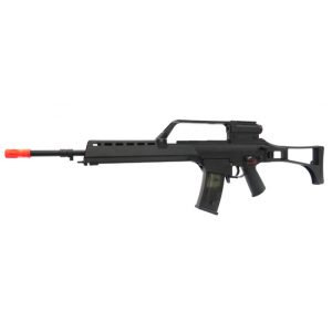 See Airsoft Rifle 1 TSD Electric G36 Rifle FPS-350, 2 Magazines, Collapsible Stock, Scope, Airsoft Gun