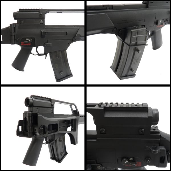 See Airsoft Rifle 2 TSD Electric G36 Rifle FPS-350, 2 Magazines, Collapsible Stock, Scope, Airsoft Gun