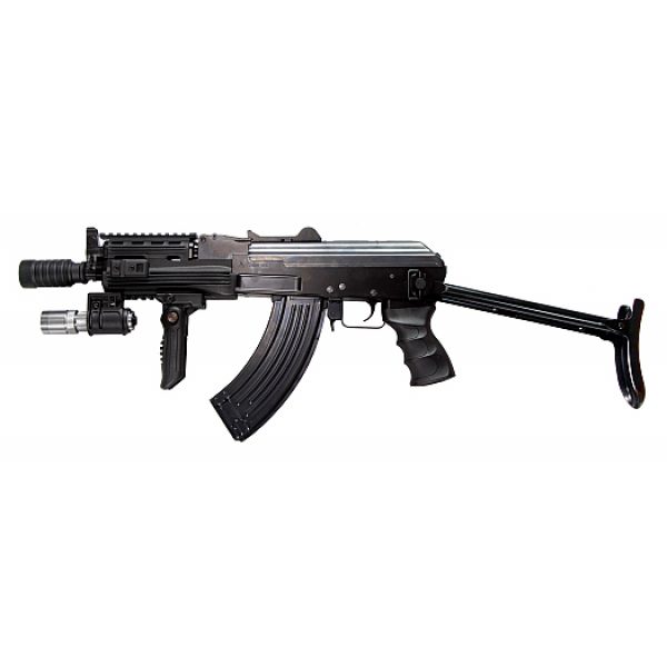 See Airsoft Rifle 1 TSD Tactical SRC Gen II Full Metal AK47-ADV Rifle FPS-450 Fore Grip, Flashlight, Folding Stock, Spare Mag Airsoft Gun