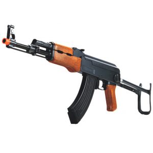 See Airsoft Rifle 1 UTG Sport Electric Accushot MAK47PE Warhawk Paratrooper Rifle FPS-350 Folding Stock, Double Magazine Airsoft Gun