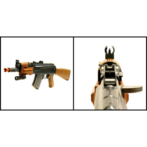 See Airsoft Rifle 2 AK-47F Assault Rifle FPS-200 Spring Airsoft Gun