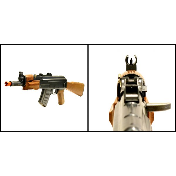 See Airsoft Rifle 2 AK-47F-2 Assault Rifle FPS-200 Spring Airsoft Gun